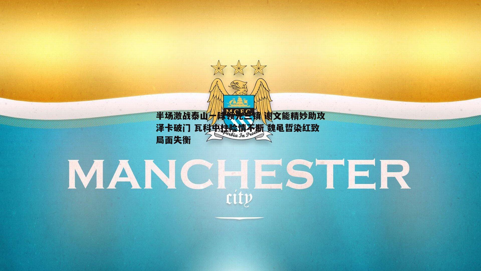 半岛体育-半场激战泰山一球领先三镇 谢文能精妙助攻泽卡破门 瓦科中柱险情不断 魏黾哲染红致局面失衡